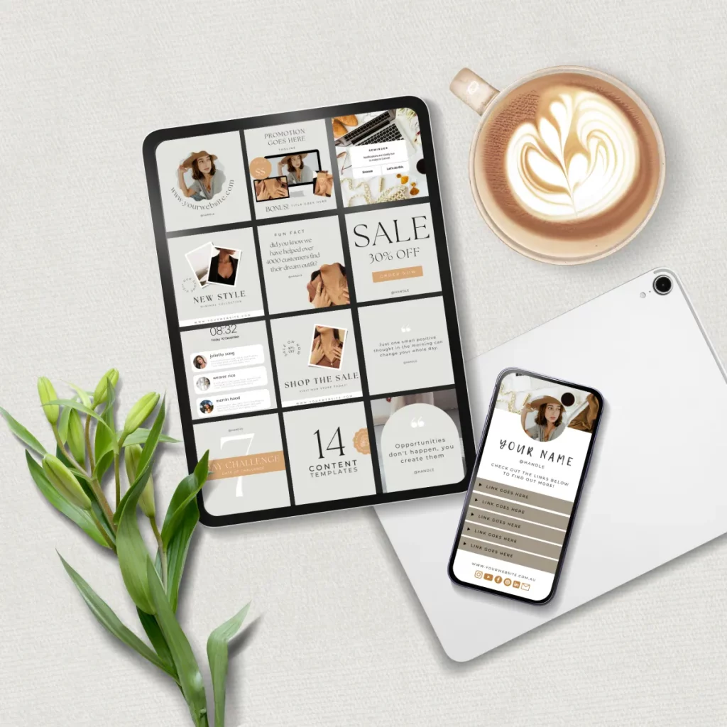 Social media templates